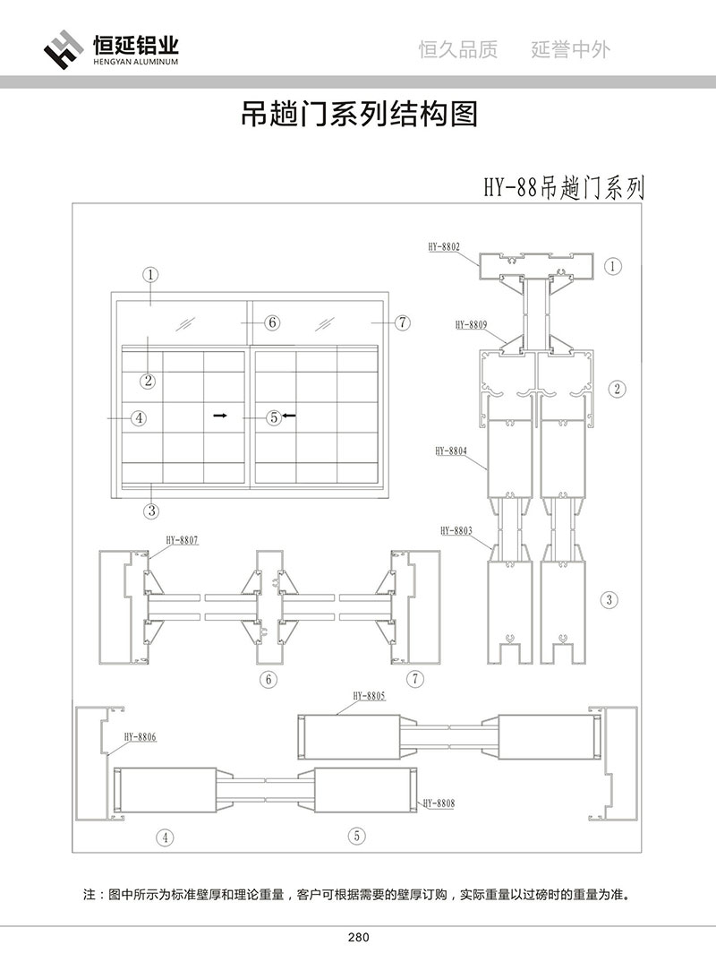 HY-88吊趟門系列