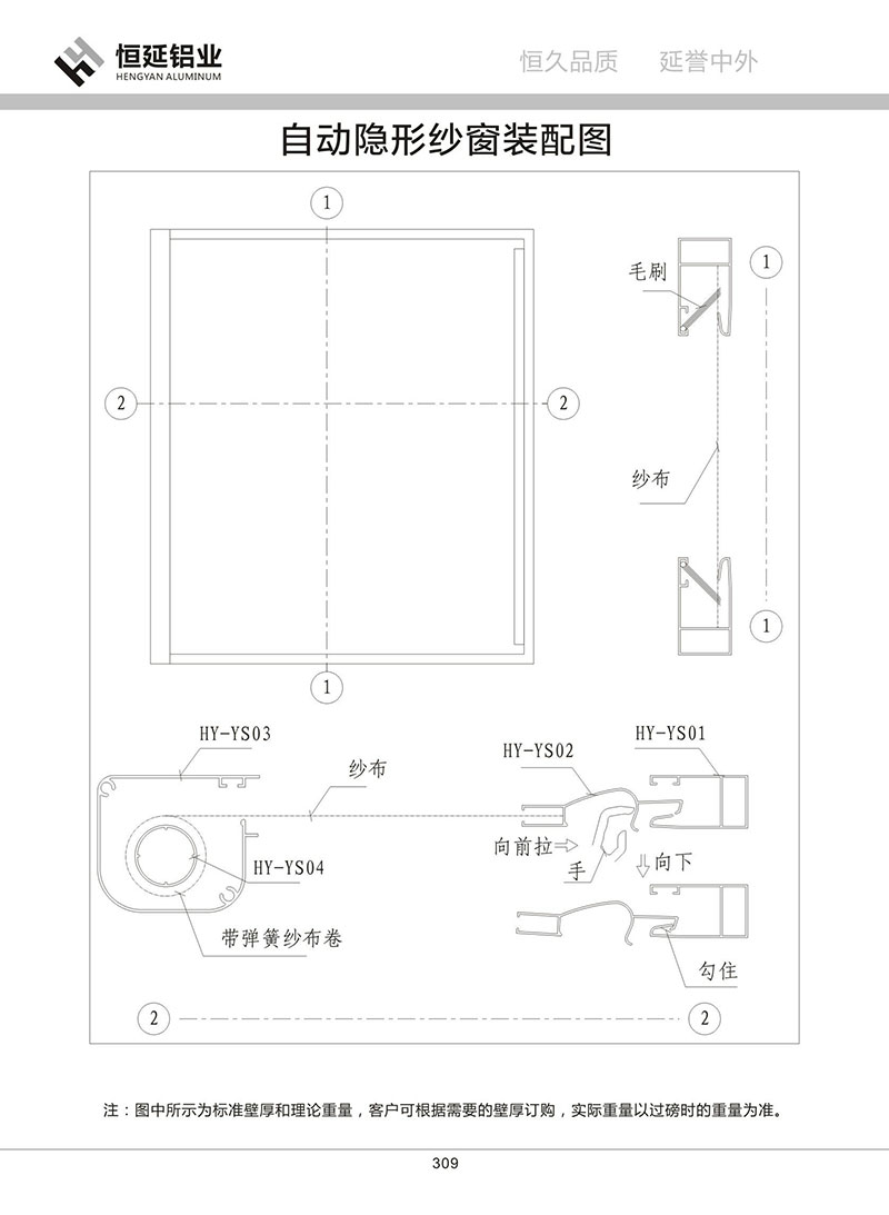 隱形紗窗