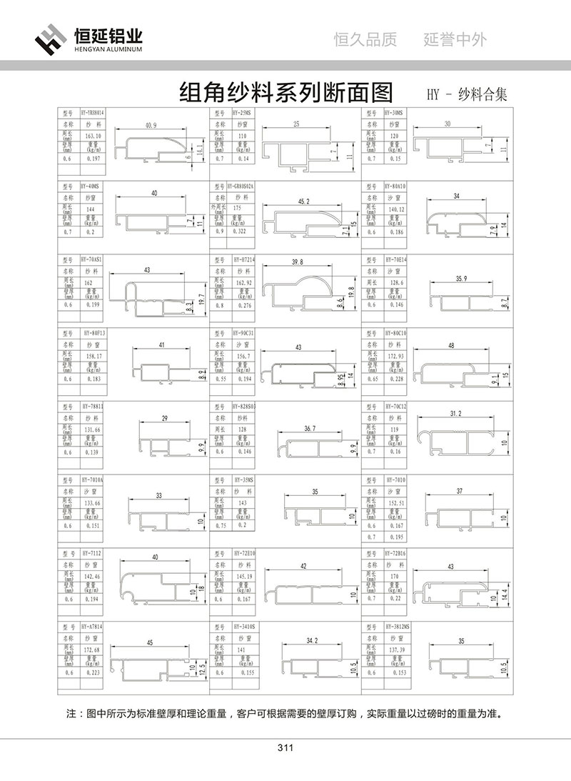 組角紗料系列